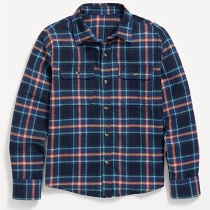 Old Navy Soft Brushed Flannel Pocket Shirt Boys XS (5)